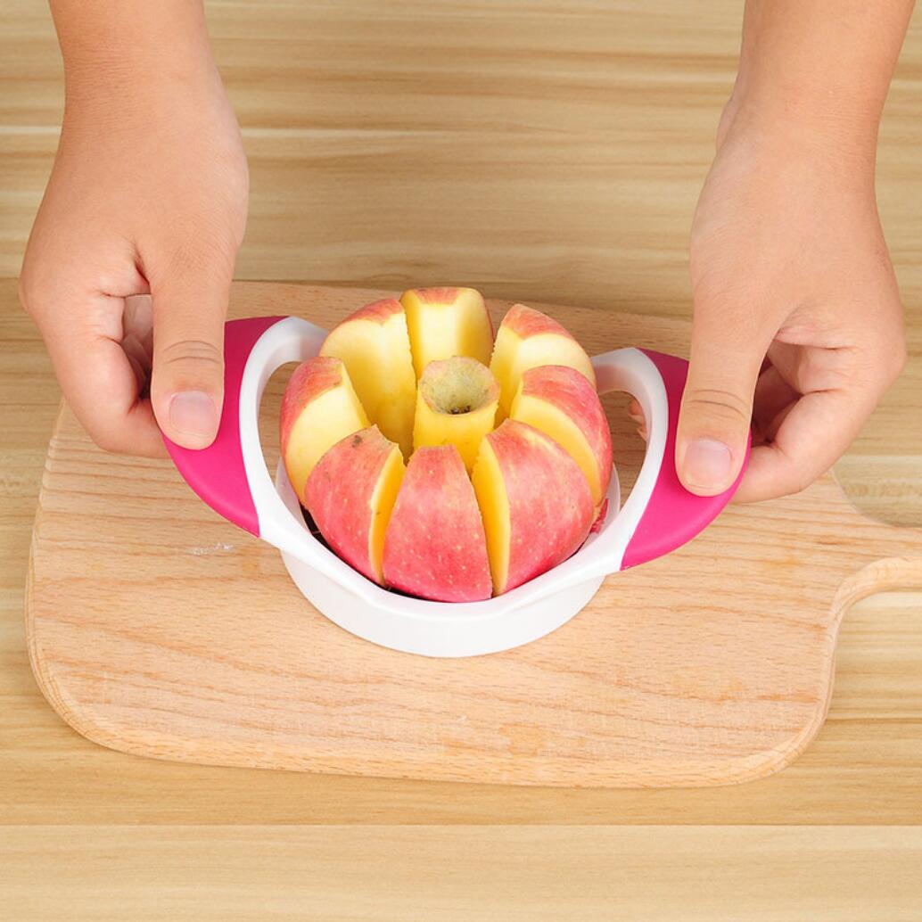 Kjøkken dingser rustfritt stål eple kutter skjærer grønnsak frukt verktøy kjøkken tilbehør eple pære lett skjære slicer cutter