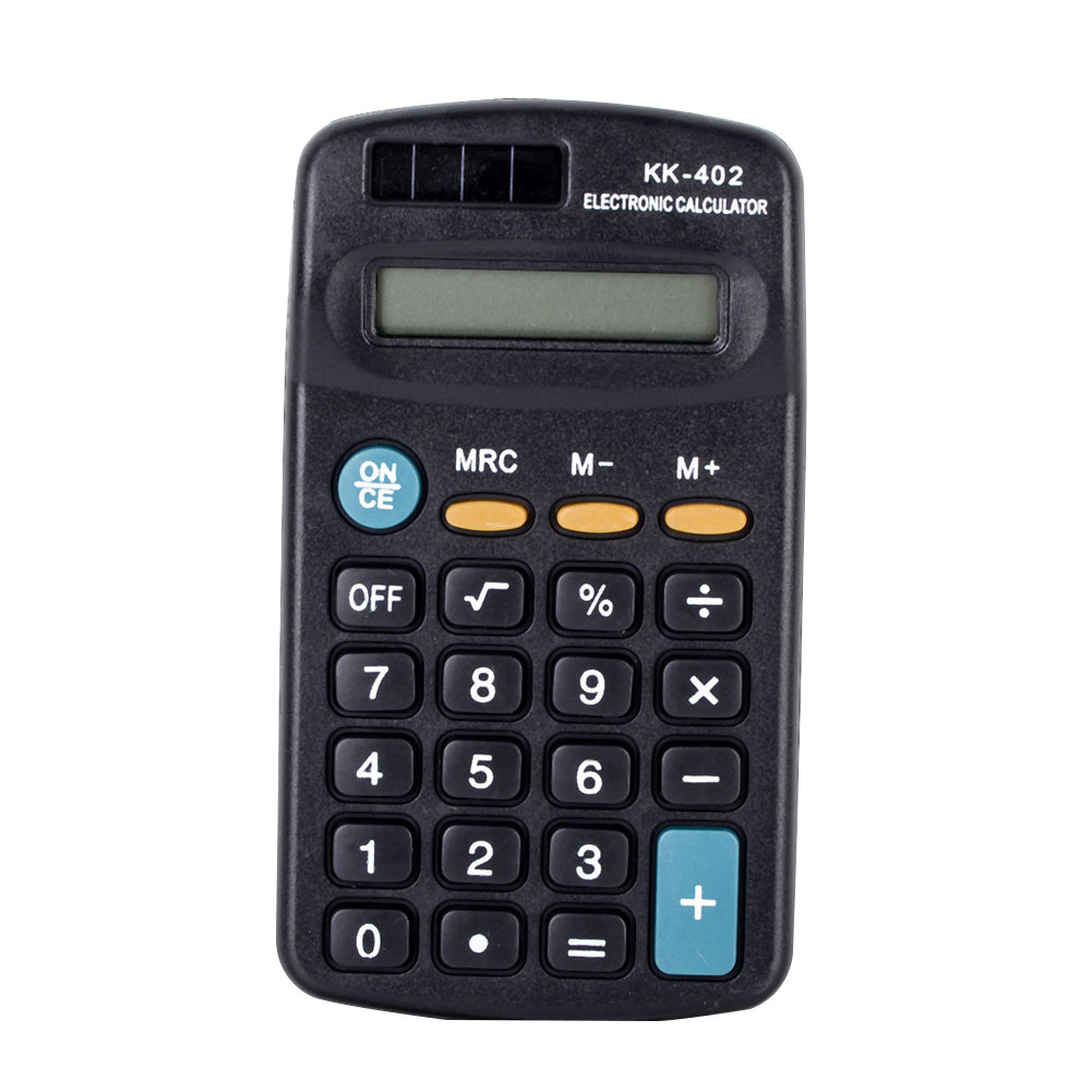 Mini kannettava tasku 8 numeroa elektroninen opintolaskin opiskelija koulutarvike: Default Title