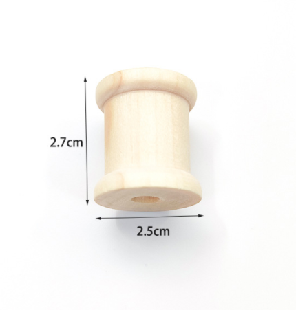 5/10pcs Wooden Bobbins Empty Thread Spools For Twine Wire Ribbons Reel Spool Sewing Accessories Tools DIY Wood Crafts: Dark Khaki