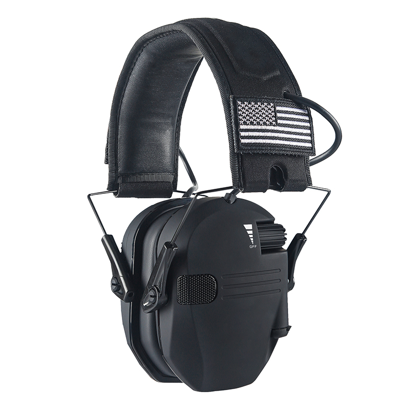 Orejeras montadas en casco activo para disparar protección auditiva electrónica protección auditiva reducción de ruido auriculares de caza activos: Morado