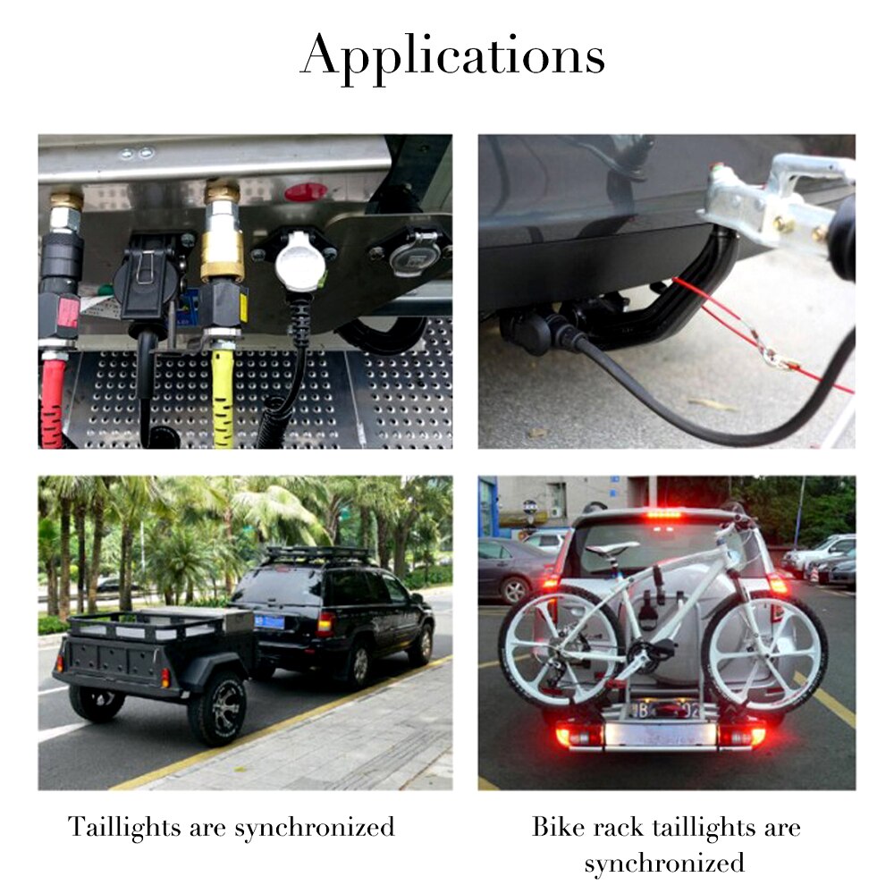 13 To 7 Pin Trailer Adaptor Trailer Caravan Electric Adapter Socket Plug Caravan Towing Waterproof Electric Connector