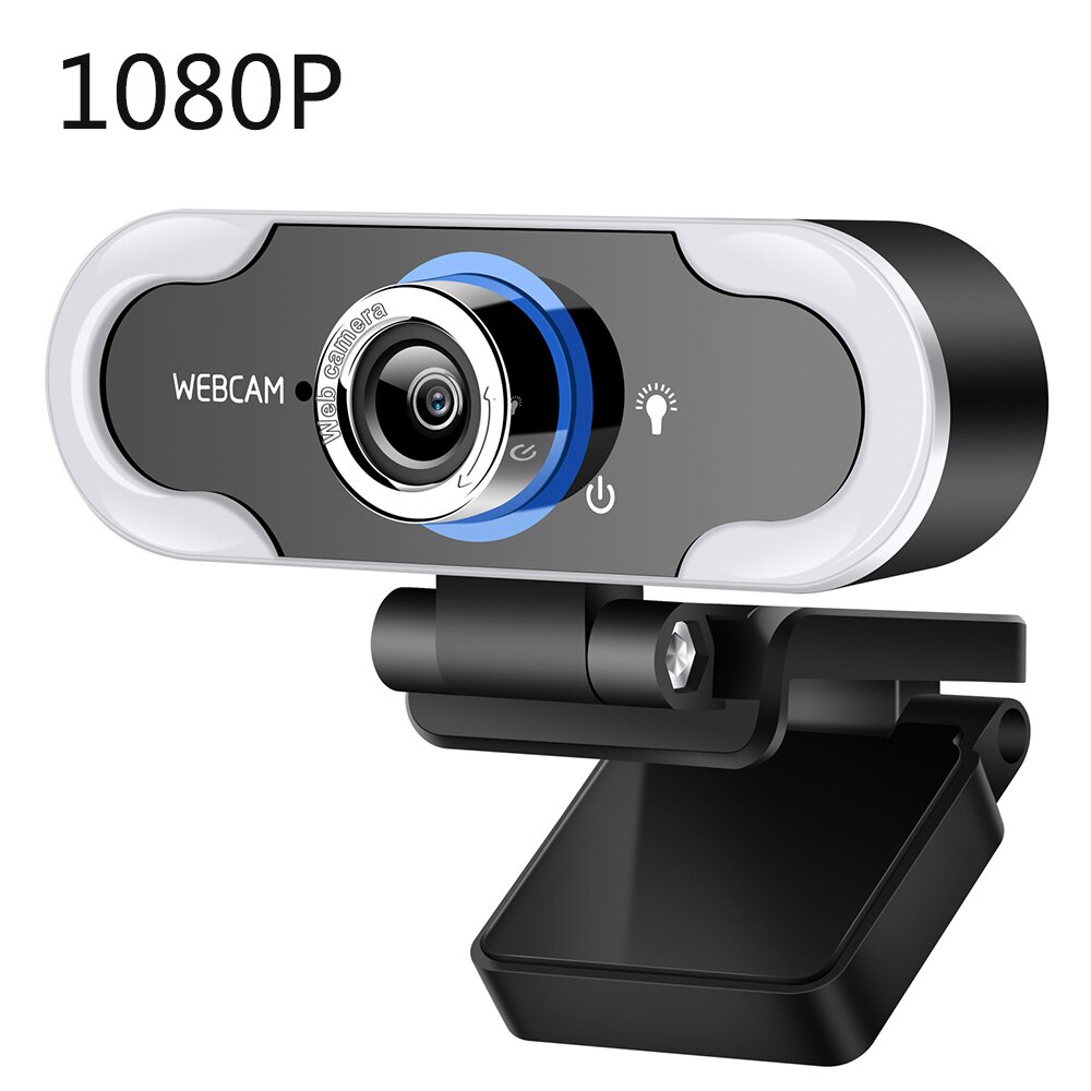 Webcam FUll HD 1080P web camera with microphone Web Cam webcam for PC computer USB Camera webcamera with light stand: Type 2