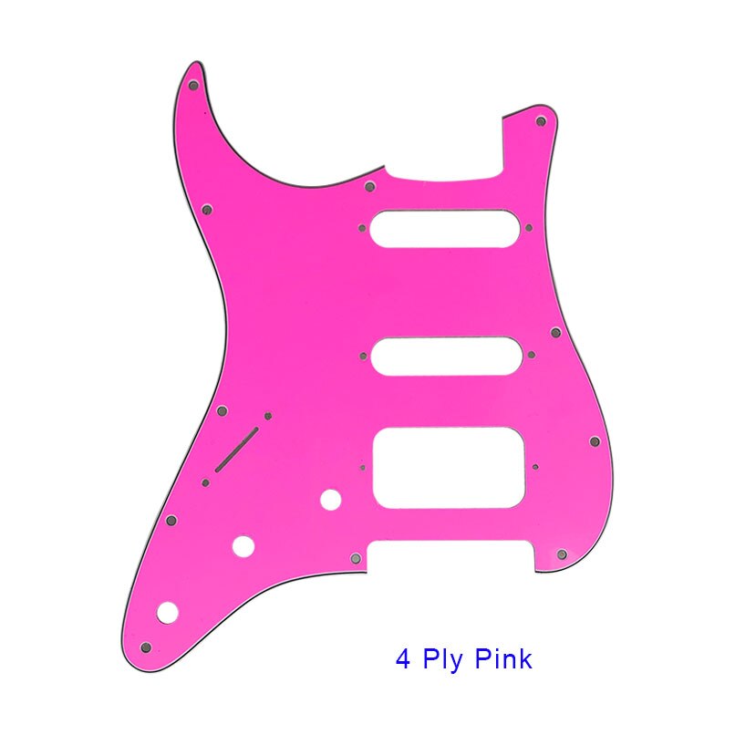Gitardeler - for usa\mexico fd venstrehendt stratocaster 72 ' 11 skruehull standard humbucker hss gitar plekterbrett skrapeplate: Marineblå