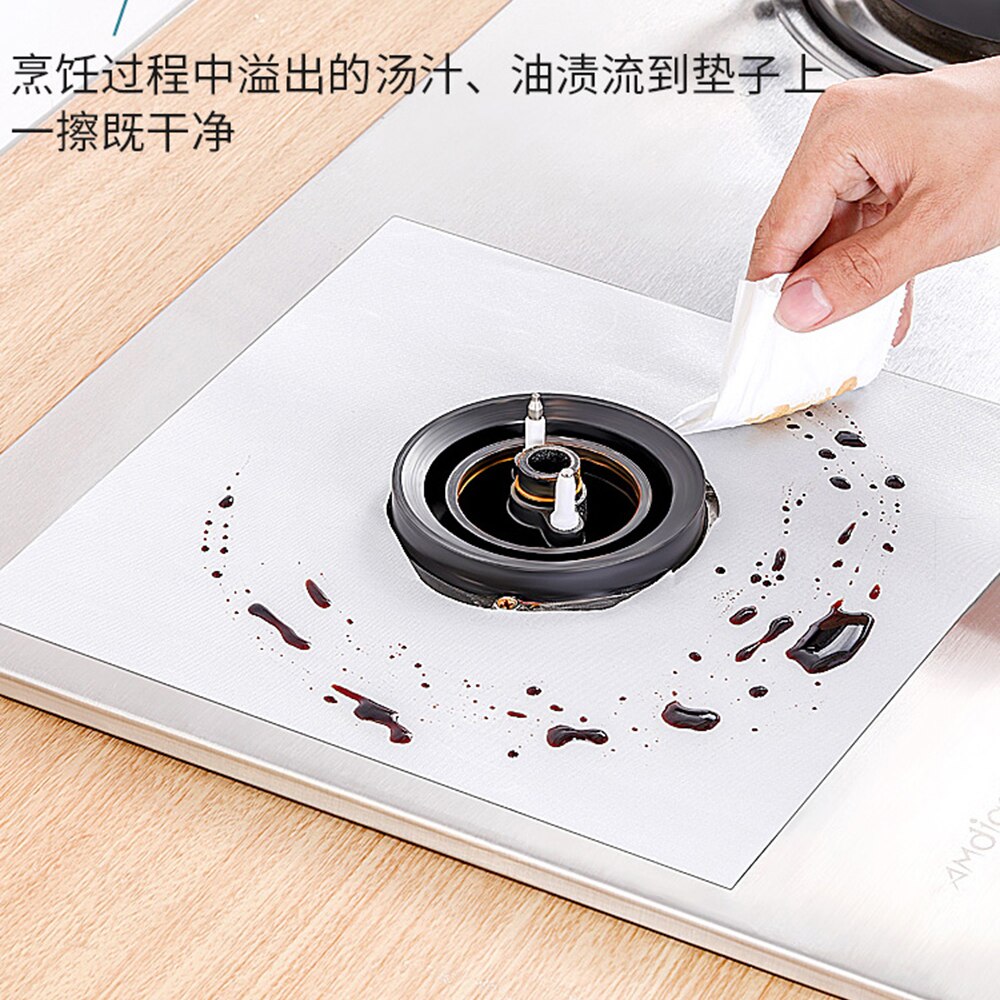 Stove Protector Cover Liner Gas Stove Protector Gas Stove Stovetop Burner Protector Kitchen Accessories Mat Cooker Cover 2/4PCS