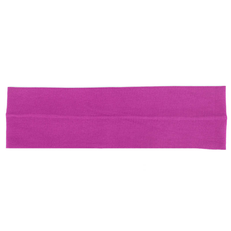 Geebro women's headband, 7 cm cotton plain flat headbands for girls, summer ladies' elastic stretch hair band: Gray