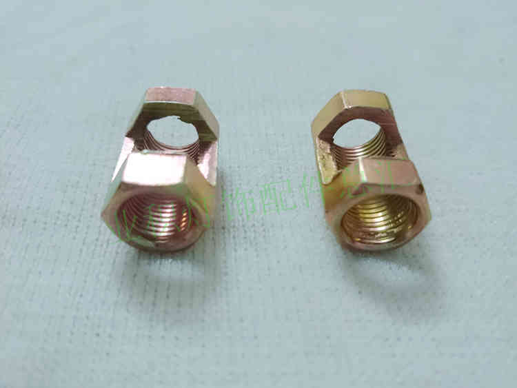 Grote holle moer gezamenlijke Open moer tand buis transfer zes hoeken opening moer moer tand buis adapter verlichting accessoires DIY