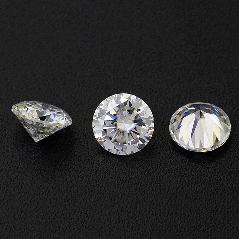 BOEYCJR 1ct F Color Round Brilliant Cut 6.5mm Moissanite Loose Stone VVS1 Excellent Cut 3E Grade Jewelry Making Stone Engagement