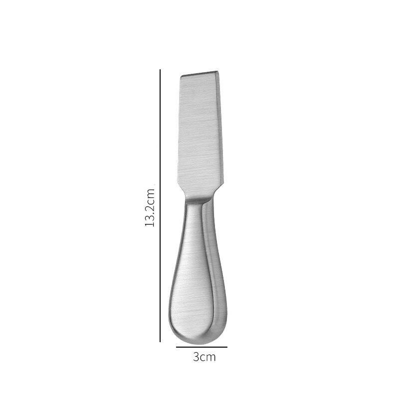 Couteau coupe-beurre en acier inoxydable, ensemble de couverts à poignée creuse, couteau de cuisine, râpe créative, spatule, outils de cuisson: Silver E