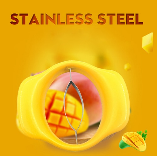 Sharp Blades Stainless Steel Apple Pear Splitter Fruit Corer Mango Peach Slicer Removel Cutter