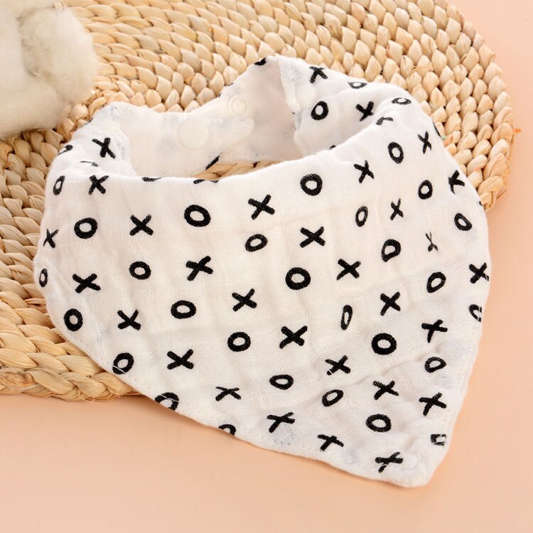 Mooie Baby Slabbetjes Jongen Meisje Bandana Water Absorberen Bib Burp Doek Driehoek Cartoon Katoenen Baby Sjaal Burp Dubbele Snap Baby accessoire: 2