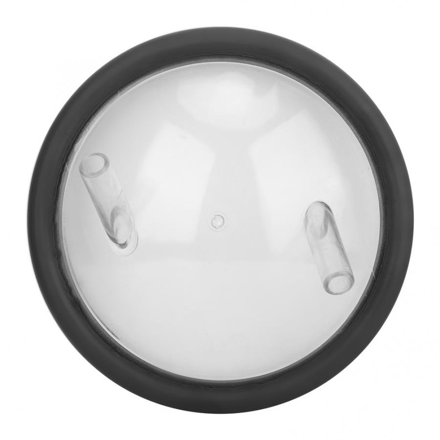 Plastic Transparent Milk Bucket Lid And Gasket For Milking Machine Two Open Lid Buckets with Two exits for Goat Sheep and Cow