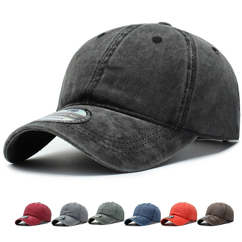 hip-hop men&#39;s baseball cap outdoor travel sunshade sunscreen hat Korean street tide wash caps cotton sports hats