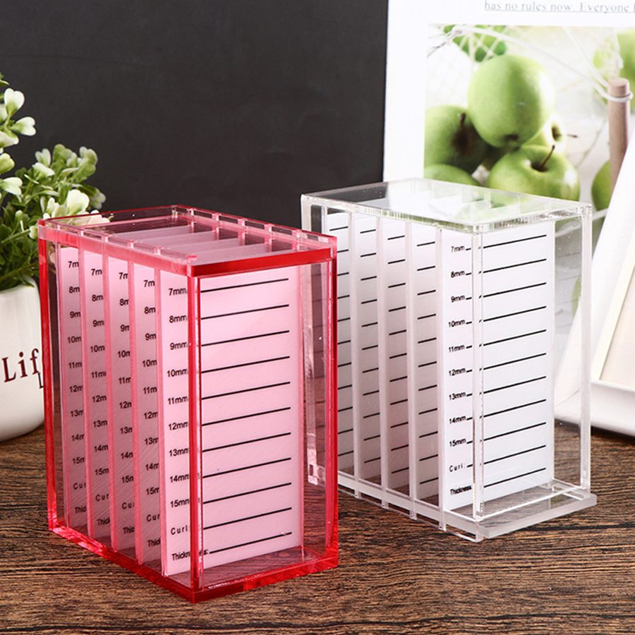 Caja de almacenamiento de extensiones de pestañas, paleta acrílica de 5 capas, organizador de pestañas, soporte de exhibición, suministros de herramientas de maquillaje, 1 Uds.