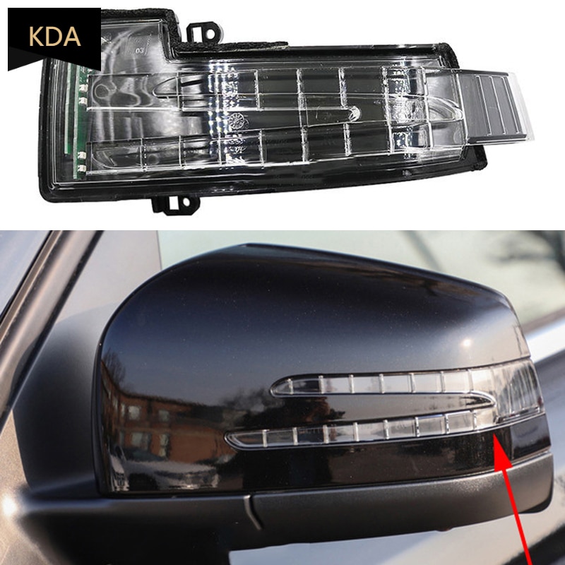 LED Left Right Rear View Mirror Turn Signal Light For Mercedes-Benz X164 GL W164 W166 ML GLE GLS