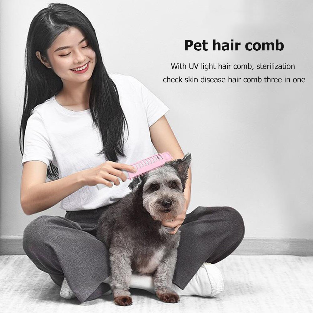 Pet Massage Comb Electric Device Cat Dog Animals Hair Comb Vacuum Fur Cleaner Pet Grooming Cat Dog Deshedding Clipper