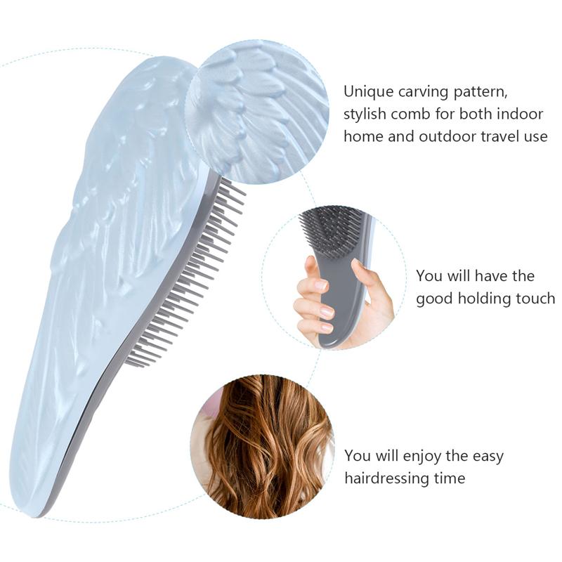 Draagbare Haar Kam Duurzaam Kam Plastic Steil Haar Kam Creatieve Massage Kam Voor Vrouw Meisje Home Reizen