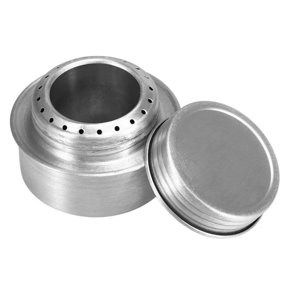 Lixada bärbar utomhus camping spis mini aluminiumlegering alkohol spis brännare med lock för vandring matlagning spis grytor och kastruller