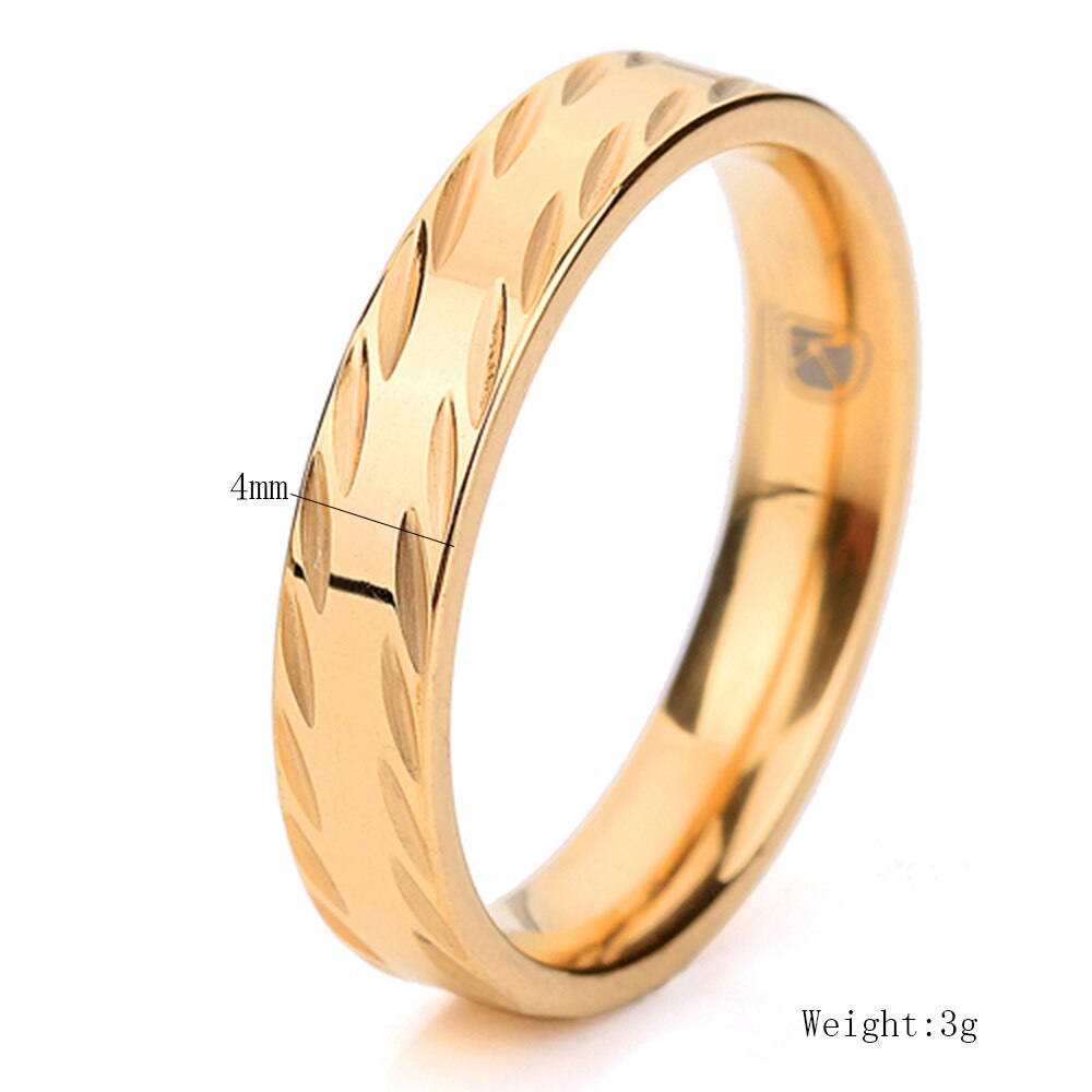 Klassieke trouwringen voor mannen of vrouwen, sieraden van roestvrij staal