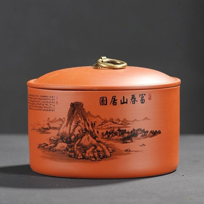 Boîte à thé scellée de | Bocaux de cuisine de grande capacité, boîtes à thé en céramique, conteneurs d'organisation de Cookie café réservoirs en porcelaine: 13.5x10cm color 4