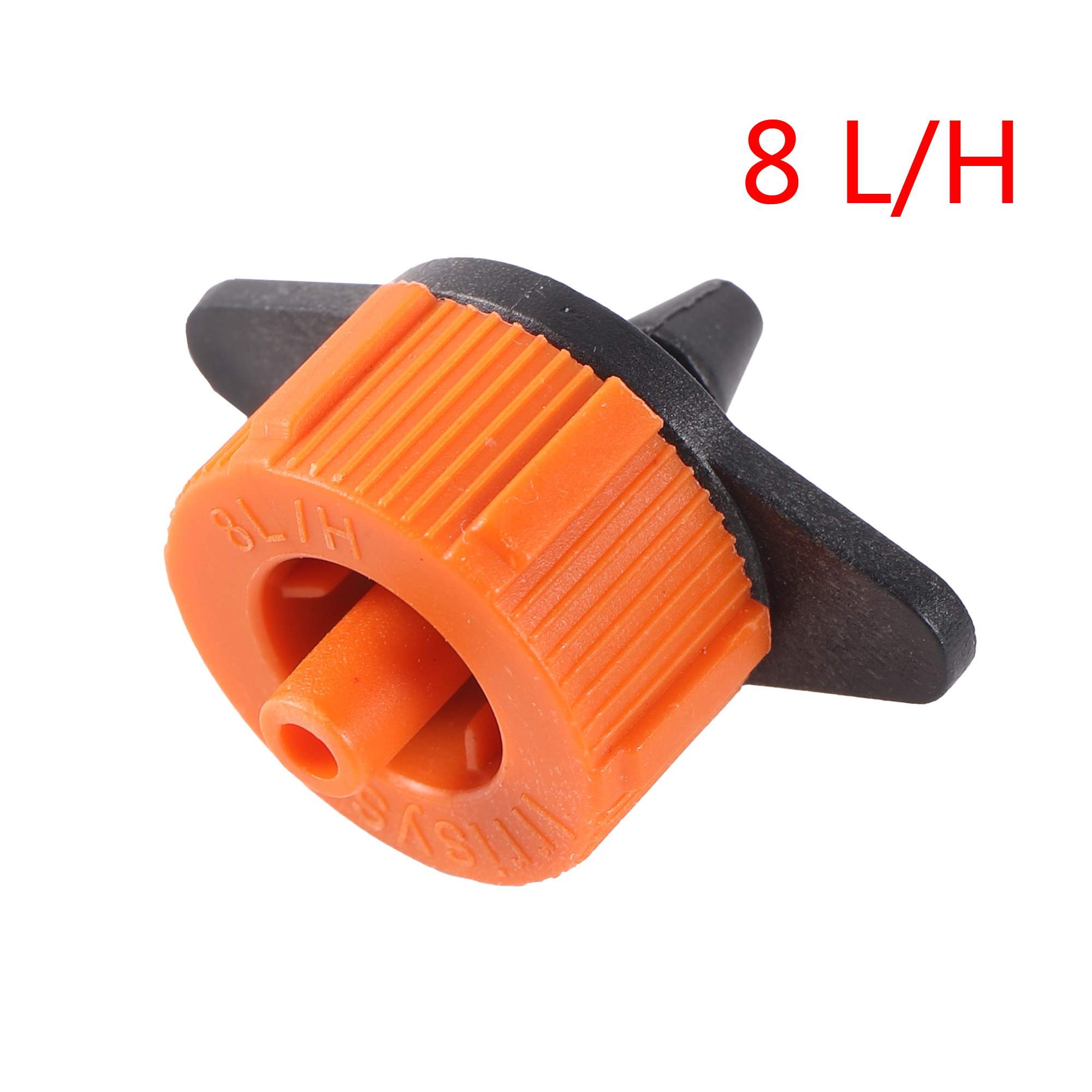 Garten 4 l/h 8 l/h Emitter Druckkompensierende Tropfer Mikrobewässerungsschlauch Tropfkopf Wassersparende Bewässerungstropfer 200 Stück: Schwarz