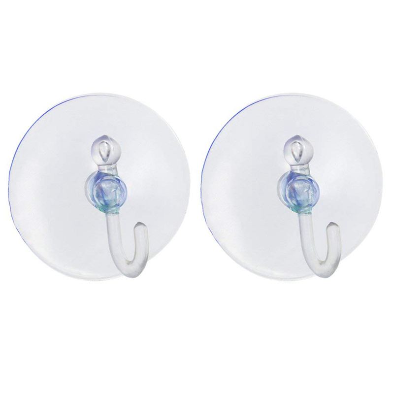 20 X ventose bicchieri in plastica trasparente con ganci in metallo decorazione per finestre ventosa per mobili perfetta per appendere decorazioni natalizie