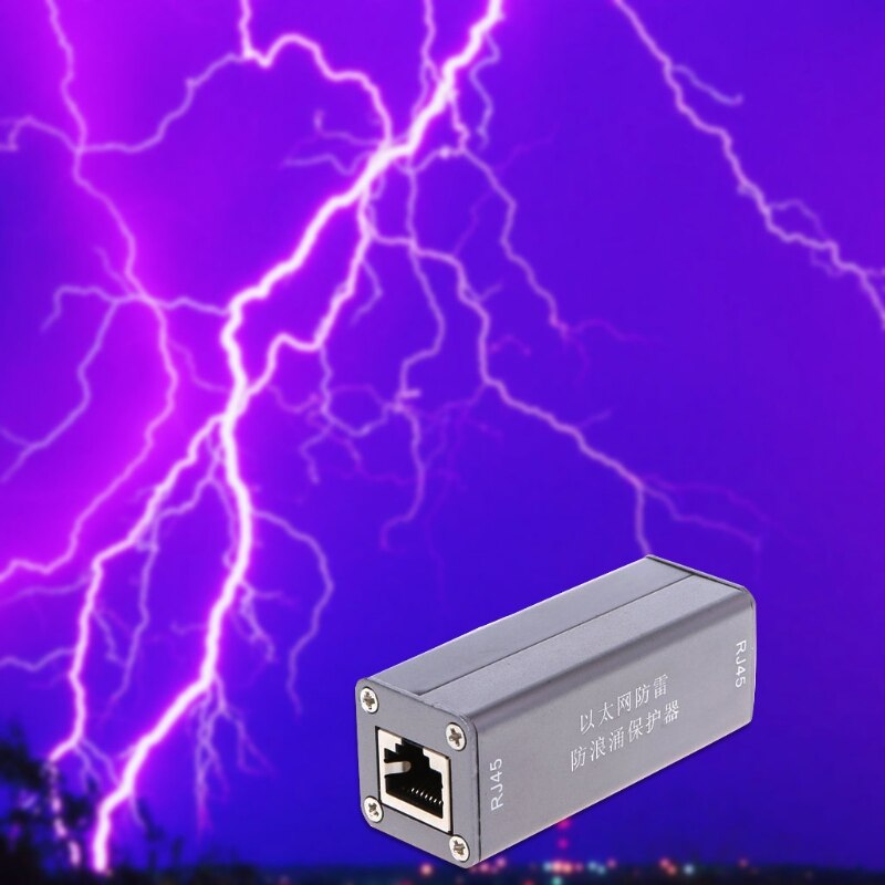 Ethernet netværkskort  rj45 overspændingsbeskytter tordenbeskytter