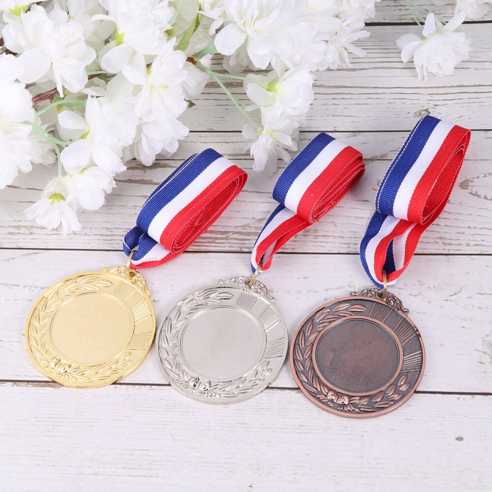 Prismedaljer universal guld sølv bronze olympisk stil prisværktøj prismedalje til akademikerkonkurrence: Som vist