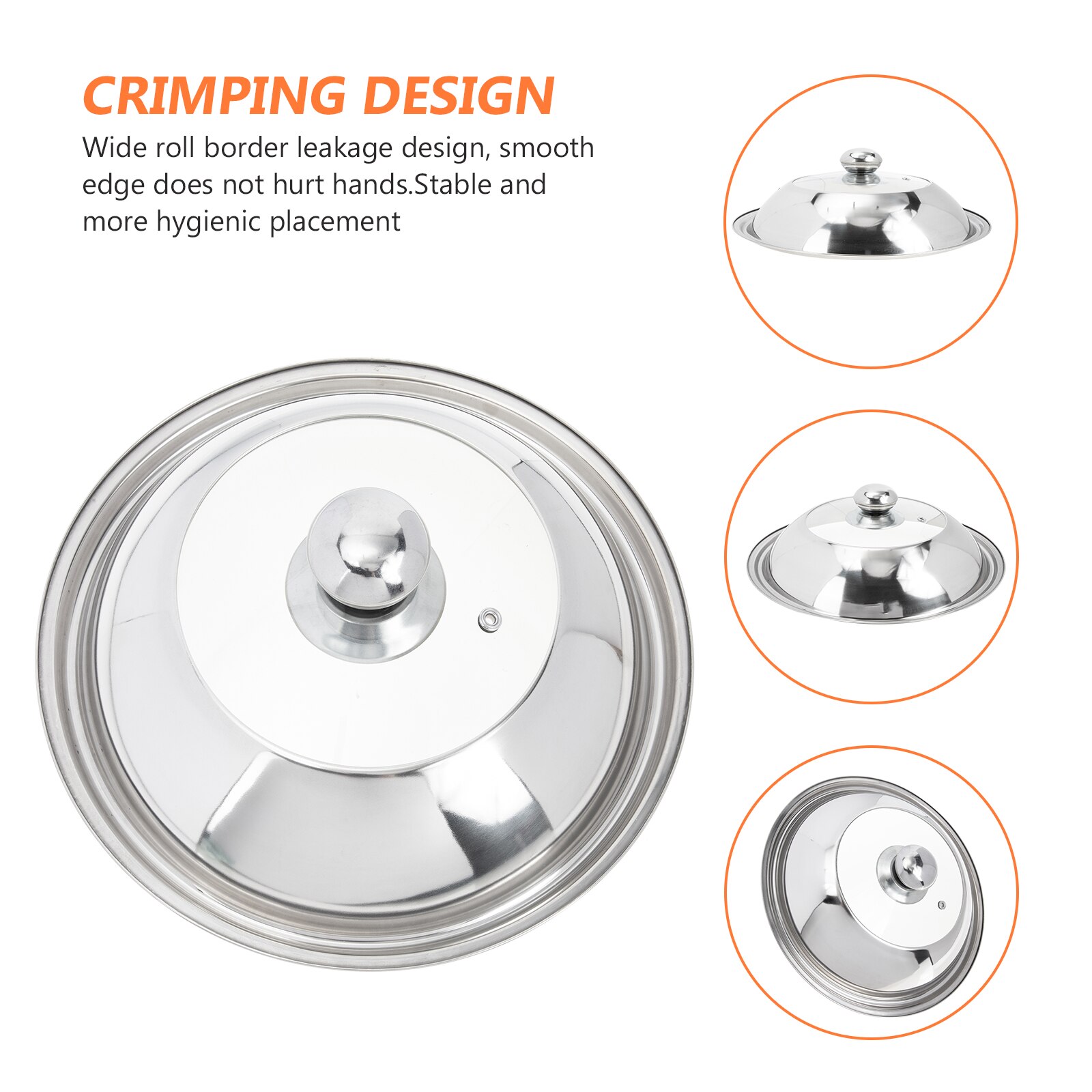 Cooking Pot Stainless Steel Lid Multi-function Pot Cover Kitchen Supply