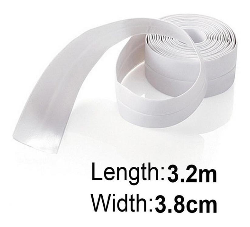 PVC waterproof mildew proof adhesive tape kitchen sink joint crevice sticker corner line sticking strip: Default Title