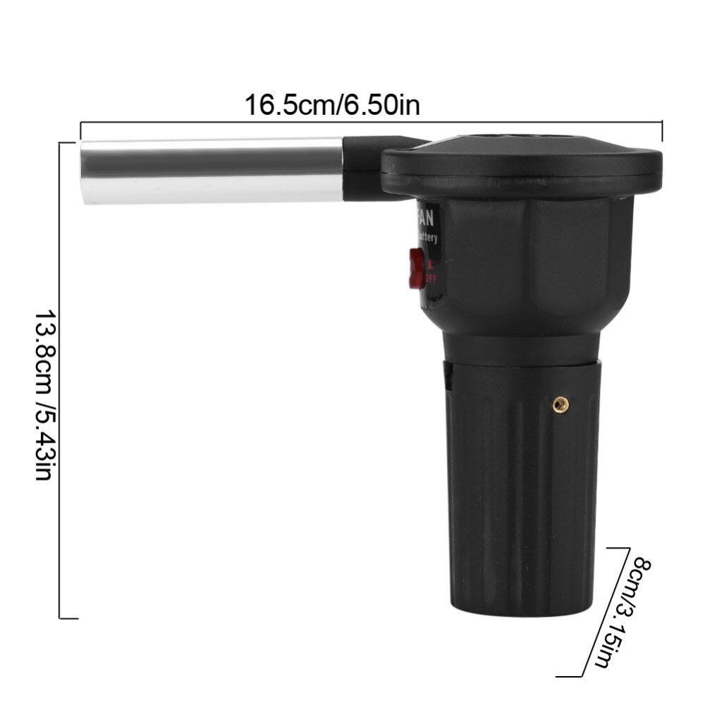 Battery Powered Electric BBQ Fan Air Blower for Outdoor Camping Picnic Use Charcoal Grill Barbecue Fan Barbecue Tool Portable