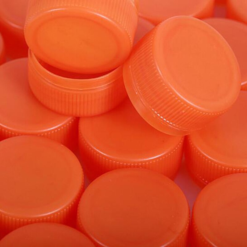 100Stck Kunststoff Flasche Kappe Mineral Wasser Flasche Kappen Kindergarten Handgemachte Kreative Farbe Puzzle Flasche Kappen