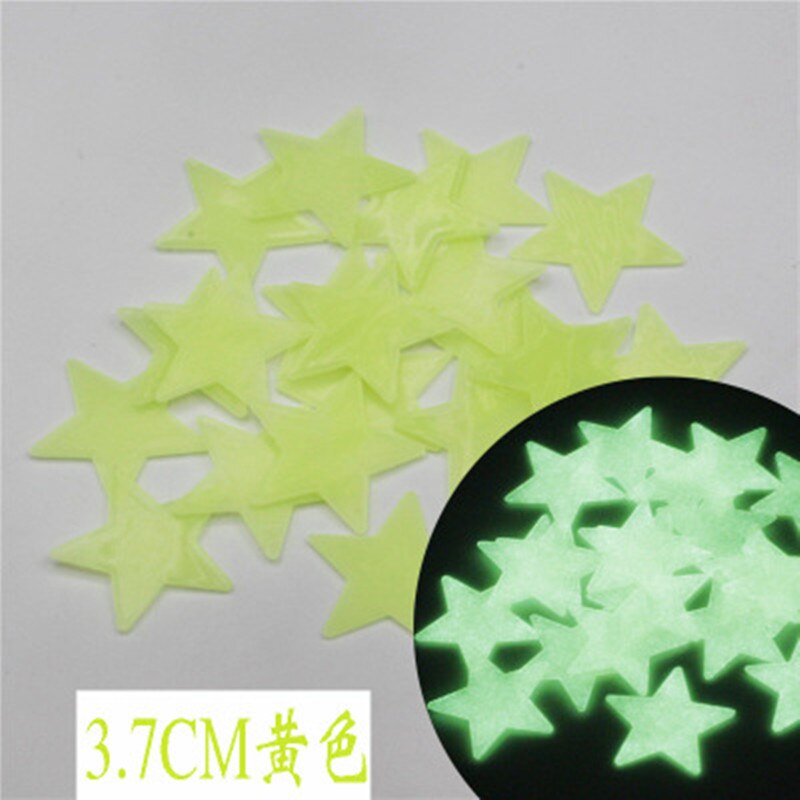 100PC 3D Kids Slaapkamer Energie Opslag Fluorescerende Glow In The Dark Sterren Glow Muurstickers Sterren Lichtgevende lichtgevende glow sticker