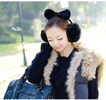 Orejeras térmicas para mujer, paquete de orejas de invierno, con lazo