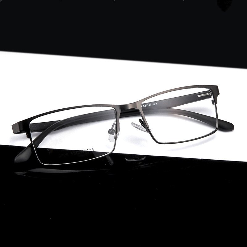montura para gafas de hombre friki prescripción óptica por ordenador miopía lente transparente montura para gafas de hombre 9909
