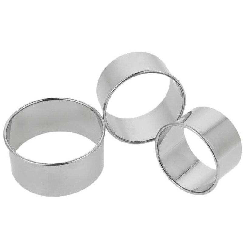 Lot de 3 moules à boulettes en acier inoxydable, ustensile de cuisine pour fabriquer des boulettes rondes