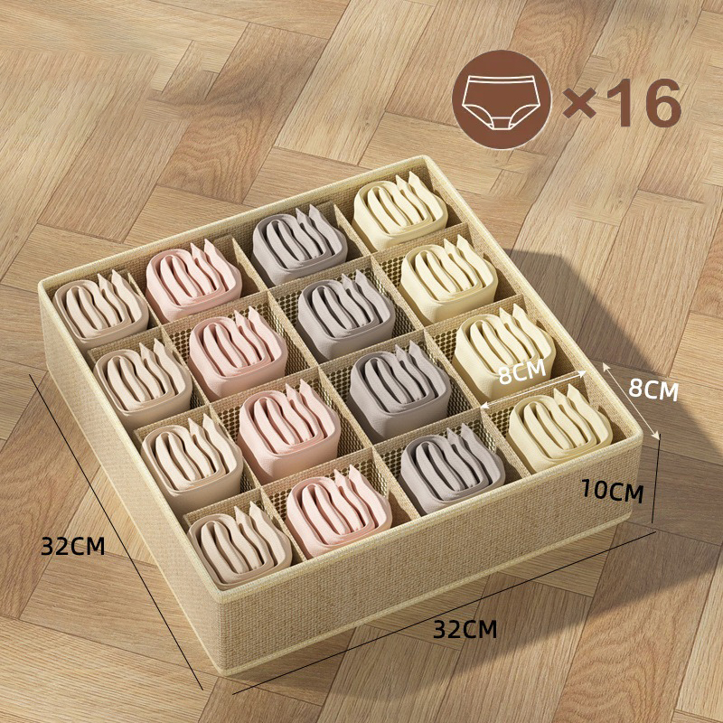 1-2Stck Unterwäsche Lagerung Boxen Socken Kleidung Lagerung Organizer Vlies Stoff Schublade Typ Höschen Drei-stück einstellen Kasten Kasten Hause