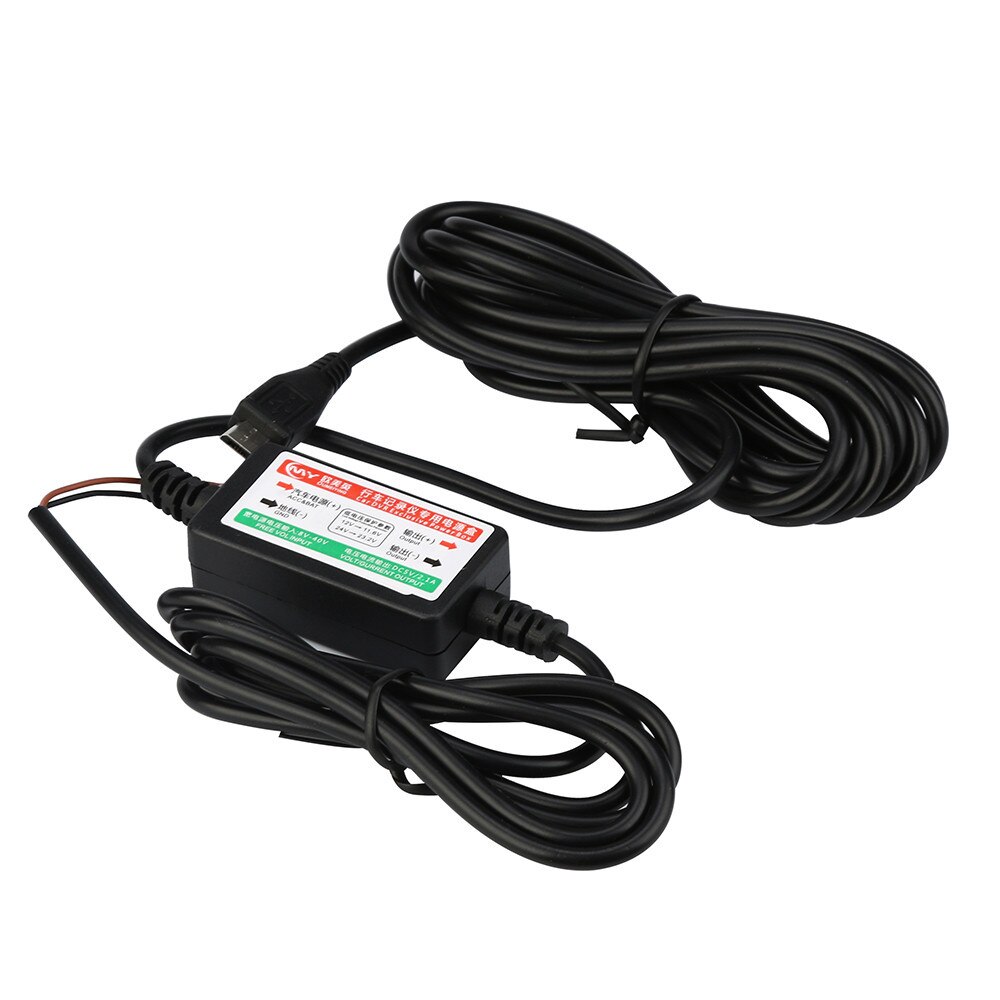 Mini Usb & Micro Dc Auto-oplader Harde Draad Kit Voor In Auto Dash Cam Camcorder Dvr Exclusieve Voeding doos Drpshipping 20Dev26