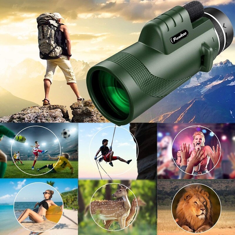 Tongdaytech-telescopio Monocular de 40x60 MM, Lente teleobjetivo con Zoom para cámara de teléfono móvil, con trípode, para Iphone, Samsung, Xiaomi, Lente para Smartphone