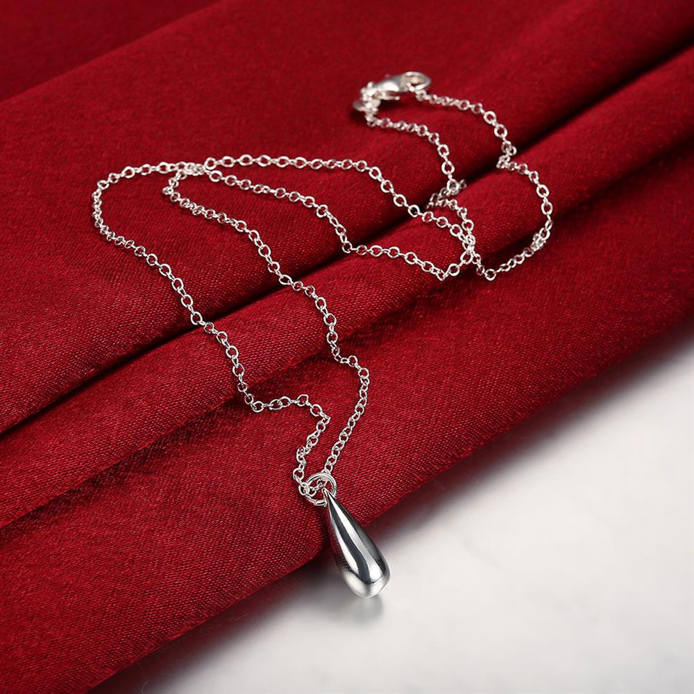 nette 925 Sterling Silber wasser tropfen anhänger halskette ohrring Schmuck-einstellen für frauen Party hochzeit mädchen Weihnachten