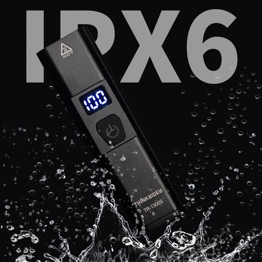 ThinkRider-luz de 1300 lúmenes para bicicleta, Faro de 4500mAh para manillar, linterna con carga USB, para ciclismo de montaña o carretera