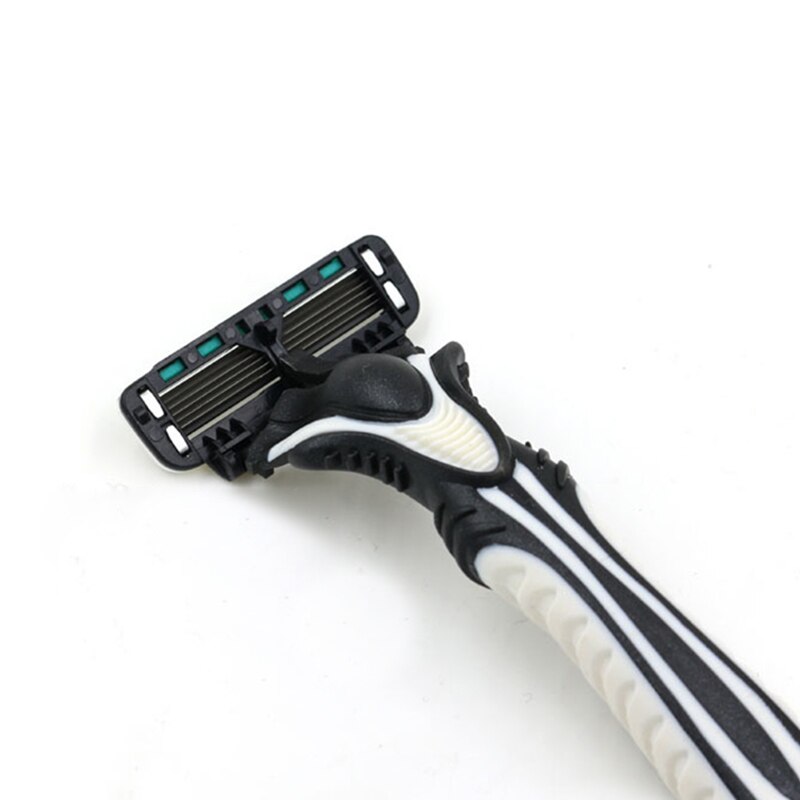 2 stk dorco mænds barberblad pace 6 -lags shaver rejsemanual barberskrabere maskine med håndtag sikkerhedsskraber