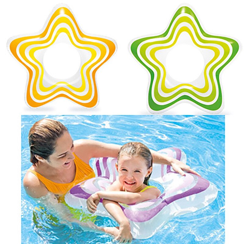 Zwemmen Ringen Voor Kind Vijfpuntige Ster Drijvende Ring Zwemmen Ringchildren 'S Oksel Cirkel 3-6 Jaar Oud 3Pc #2l11