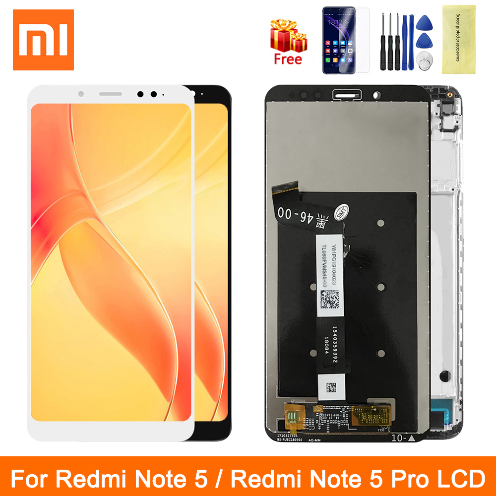 Pantalla táctil Original Redmi Note5 Lcd para Xiaomi Redmi Note 5 LCD con marco digitalizador compatible con Note 5 pro 5pro