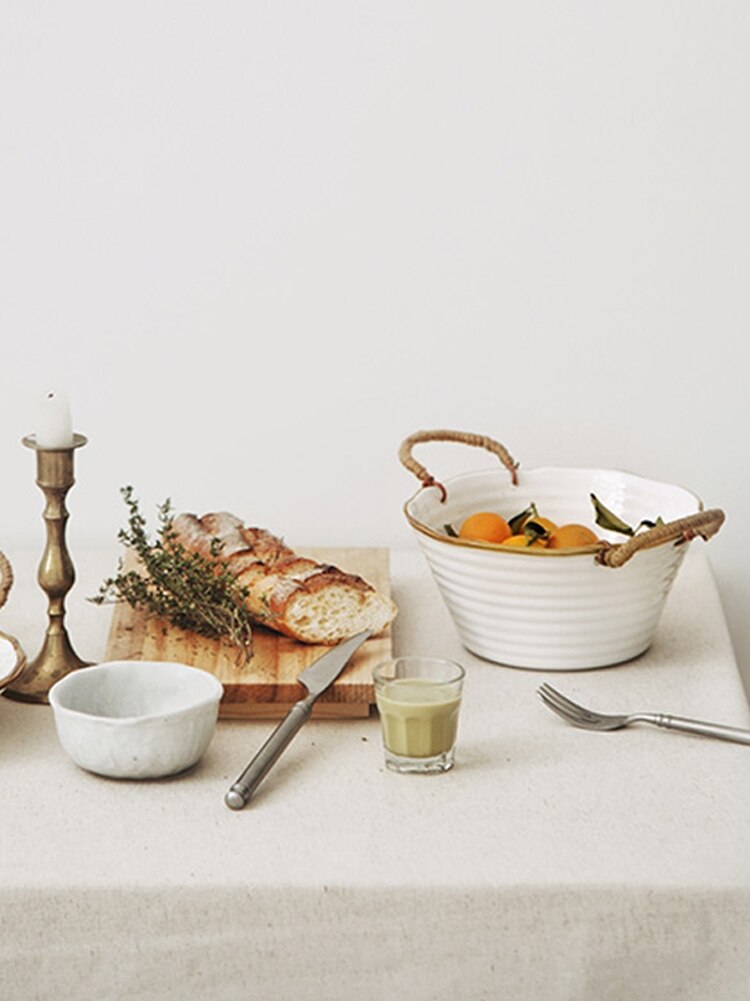 Japanese style retro ceramic bowls and home dishes Ramen bowl salad bowl ceramic retro tableware