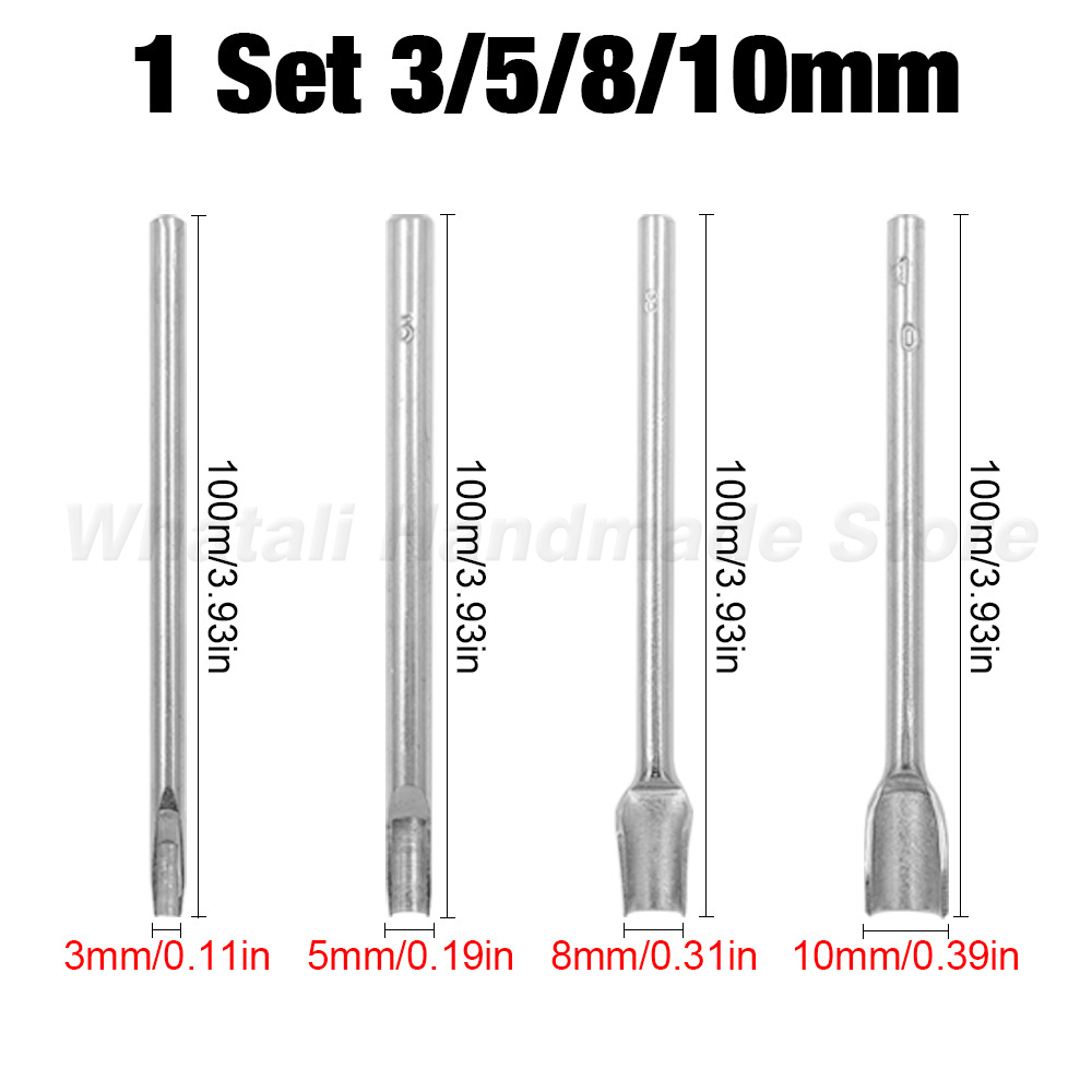 Perforadora semicircular de 3-50mm, perforadora en forma de arco para correa de cinturón, cinturón de cuero, cortador de esquina de cuero semicircular, herramientas artesanales, 1 ud.: Marrón
