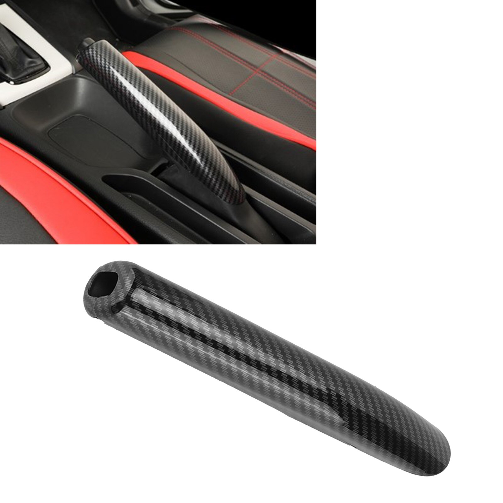Handrem Grip Trim Cover Carbon Fiber Stijl Decoratie Vervanging Voor Honda Fit/Jazz + Auto Interieur Styling