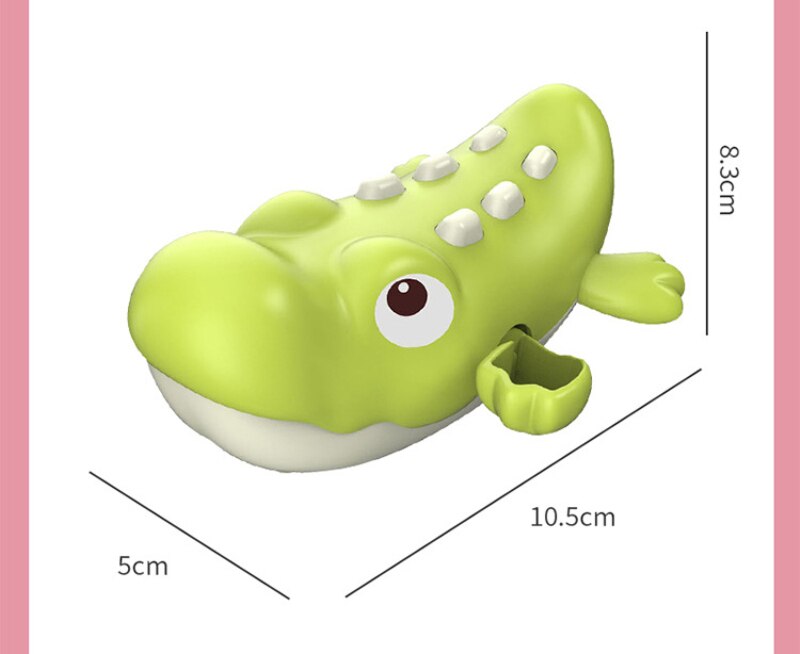 Waterwheel Bath Toys Baby Bathroom Bathtub Faucet Shower Strong Suction Cup Childern Water Game Clockwork Swimming Animal