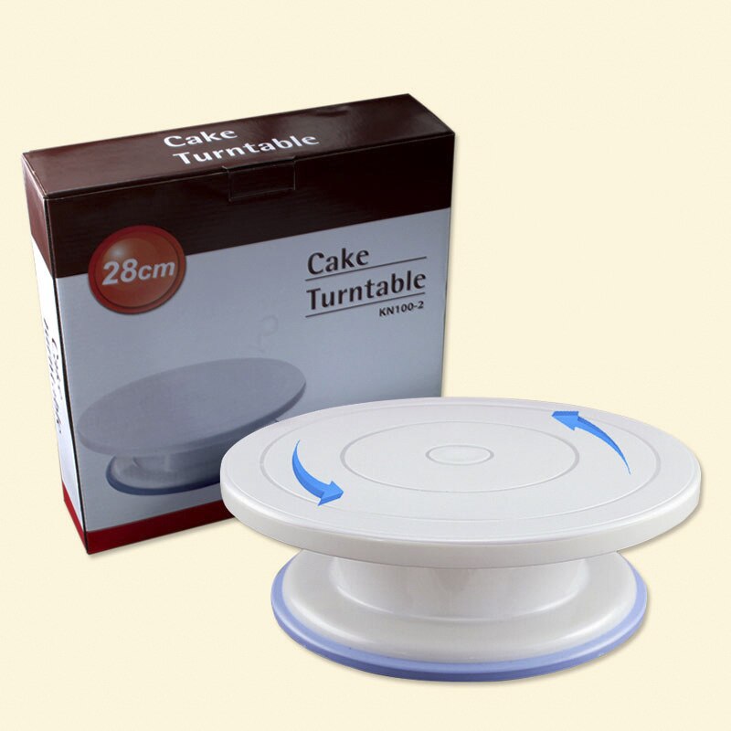 28 cm Turntable Cake Tray Cake Pastry Kit Rotating Cakes Cake Glaze