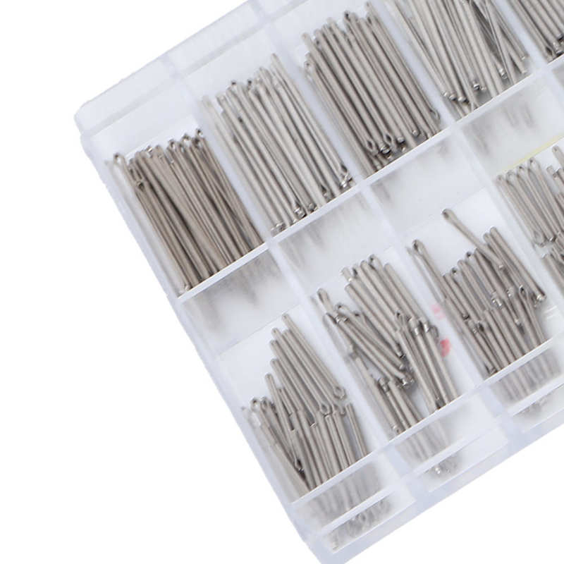 360Pcs Horloge Split Pins Legering Horloge Band Link Splitpennen Lente Bars Gereedschap In 18 Verschillende Maten Horloge Reparatie gereedschap