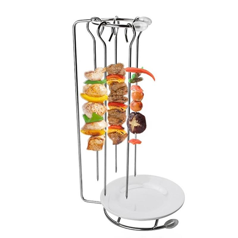 1 Set Of Stainless Steel Hanging Rack Kebab Hanger Barbecue Hanging Rack BBQ Tools Grill Food Rack